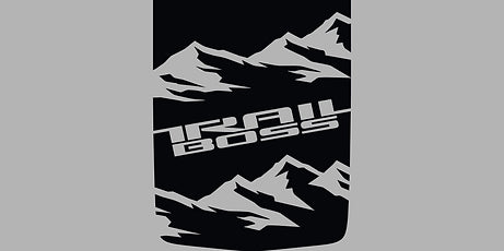 Trail Boss Mountain Design Hood Decal